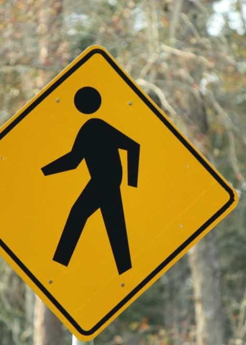 pedestrian crossing sign